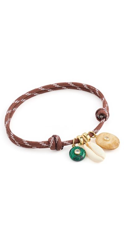éliou éliou Tatty Paracord Anklet Brown One