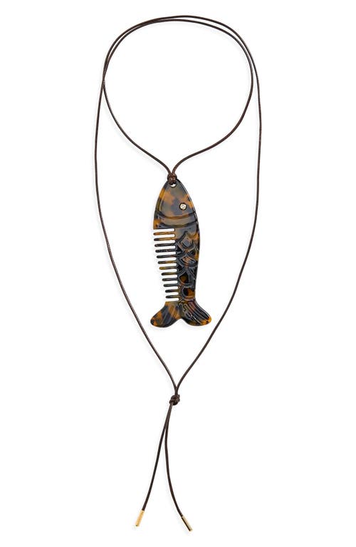 Éliou Éliou Trout Comb Lariat Necklace