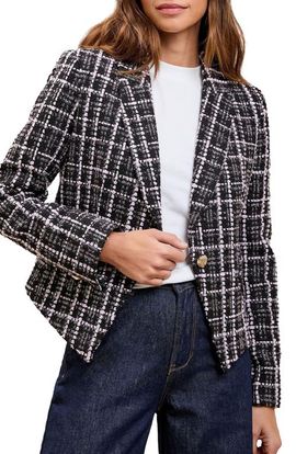 Lipsy Lipsy Bouclé Crop Blazer