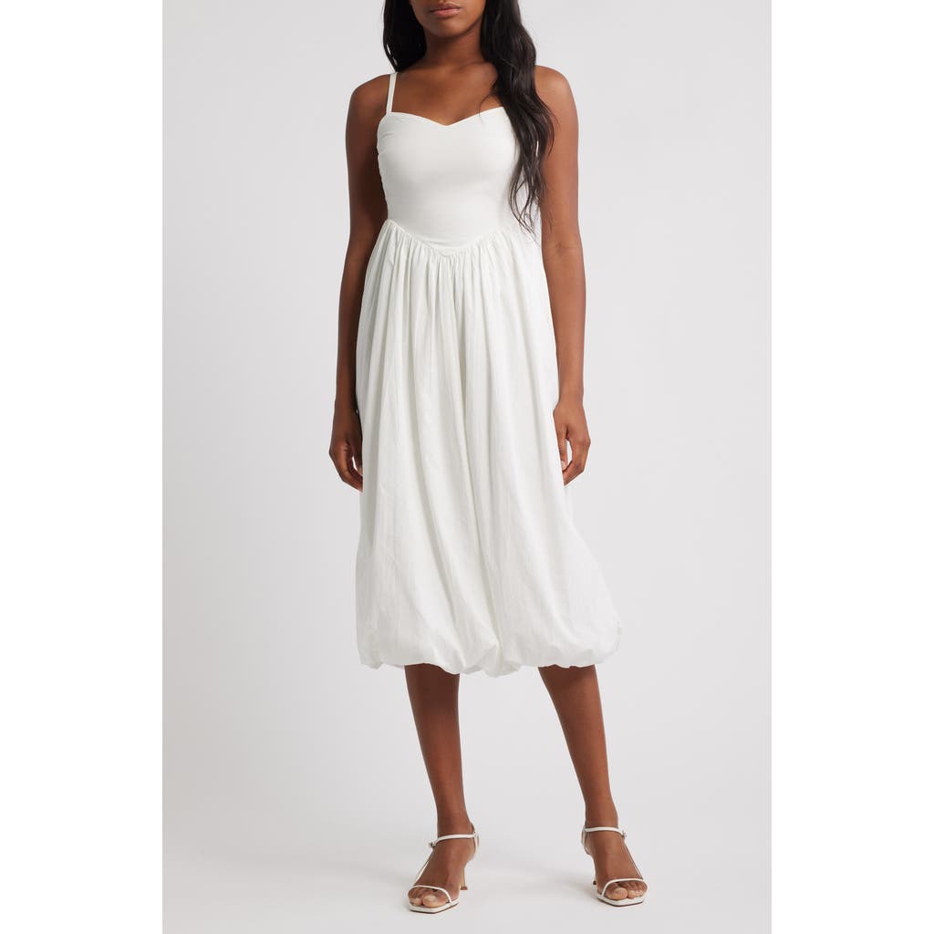 Lipsy Lipsy Cami Puffball Drop Waist Midi Dress