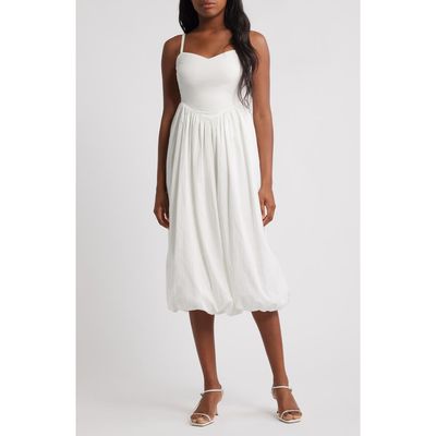 Lipsy Lipsy Cami Puffball Drop Waist Midi Dress