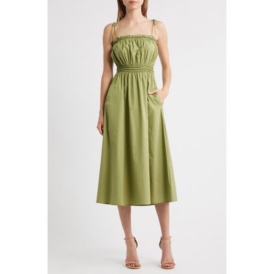 Lipsy Lipsy Cotton Poplin Midi Dress