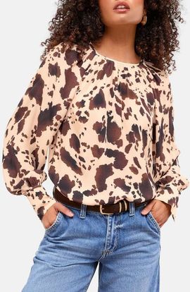 Lipsy Lipsy Cow Print Top
