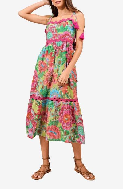 Lipsy Lipsy Floral Print Tie Strap Maxi Dress