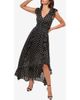 Lipsy Lipsy Metallic Maxi Ruffle Dress - 1