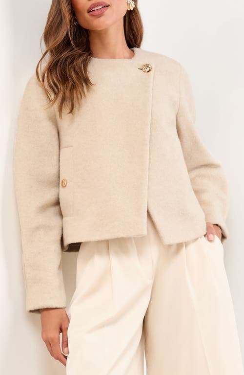 Lipsy Lipsy One-Button Brushed Crop Jacket