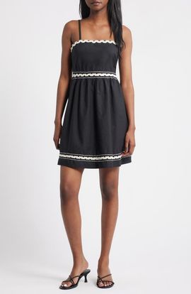 Lipsy Lipsy Rickrack Fit & Flare Minidress
