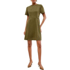 Lipsy Lipsy Suedette Faux Suede Sheath Minidress