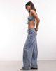 Liquor N Poker Liquor N Poker baggy belt buckle detail jeans in washed blue - part of a set - 2