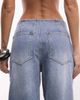 Liquor N Poker Liquor N Poker baggy belt buckle detail jeans in washed blue - part of a set - 4