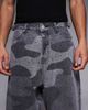 Liquor N Poker Liquor N Poker baggy embellished rhinestone jeans in gray camo-Multi - 4
