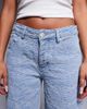 Liquor N Poker Liquor N Poker baggy jeans with embossed texture in light wash blue - 4