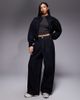Liquor N Poker Liquor N Poker baggy pleated horseshoe jeans in raw indigo - part of a set-Gray - 1