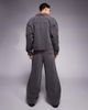Liquor N Poker Liquor N Poker baseball embroidery detailing baggy jeans in black - part of a set - 3