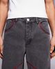Liquor N Poker Liquor N Poker baseball embroidery detailing baggy jeans in black - part of a set - 4