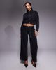 Liquor N Poker Liquor N Poker boxy denim chain detail jacket in black - part of a set - 2