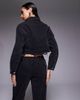 Liquor N Poker Liquor N Poker boxy denim chain detail jacket in black - part of a set - 3