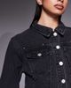 Liquor N Poker Liquor N Poker boxy denim jacket with diamante seam detail in washed black - part of a set - 4