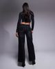 Liquor N Poker Liquor N Poker buckle detail baggy jeans with contrast stitch detail in washed black - 2
