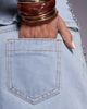 Liquor N Poker Liquor N Poker denim mini skirt with diamante in light wash blue - part of a set - 4