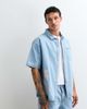Liquor N Poker Liquor N Poker denim shirt with japanese blossom print embroidery in light wash blue - part of a set - 1