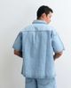Liquor N Poker Liquor N Poker denim shirt with japanese blossom print embroidery in light wash blue - part of a set - 2
