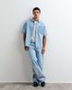 Liquor N Poker Liquor N Poker denim shirt with japanese blossom print embroidery in light wash blue - part of a set - 3