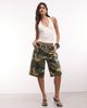 Liquor N Poker Liquor N Poker diamante flame jorts in camo-Multi - 1