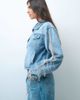 Liquor N Poker Liquor N Poker fringe detail denim jacket set in blue wash - 2
