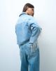 Liquor N Poker Liquor N Poker fringe detail denim jacket set in blue wash - 4
