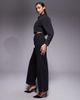Liquor N Poker Liquor N Poker mid rise straight jeans with diamante seam detail in washed black - part of a set - 3