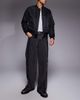 Liquor N Poker Liquor N Poker onyx zip detail baggy jeans in black - 1
