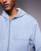Liquor N Poker Liquor N Poker oversized denim hooded jacket in bleach wash - part of a set-Blue - 4