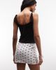 Liquor N Poker Liquor N Poker polka dot mini skirt in white-Multi - 4