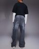 Liquor N Poker Liquor N Poker reign baggy print jeans in gray wash - 3