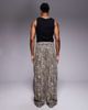 Liquor N Poker Liquor N Poker relaxed baggy jeans in olive snake print - part of a set-Multi - 3