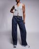 Liquor N Poker Liquor N Poker relaxed denim varsity jeans in raw denim-Blue - 1