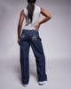 Liquor N Poker Liquor N Poker relaxed denim varsity jeans in raw denim-Blue - 2