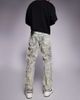 Liquor N Poker Liquor N Poker relaxed stacked rip repair denim jeans in light blue wash - 3
