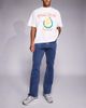 Liquor N Poker Liquor N Poker stacked slim flare denim jeans in dark wash blue - 1
