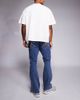Liquor N Poker Liquor N Poker stacked slim flare denim jeans in dark wash blue - 3