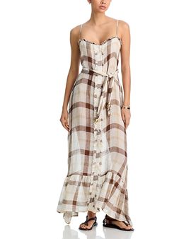 Lisa Marie Fernandez Lisa Marie Fernandez Belted Cover-Up Dress