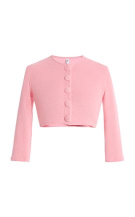 Lisa Marie Fernandez Lisa Marie Fernandez Cropped Terry Cloth Cardigan
