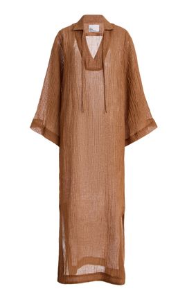 Lisa Marie Fernandez Lisa Marie Fernandez LinenBlend Gauze Tunic Caftan