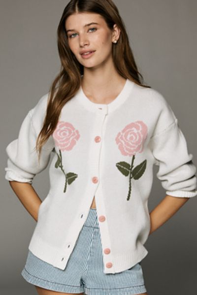 Lisa Says Gah Lauda Wool Blend Cardigan Sweater