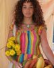 Lisa Says Gah Lisa Says Gah Flower Beaded Necklace in White/Green, Women's at Urban Outfitters - 4