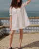 Lisa Says Gah Lisa Says Gah Jenny Short Sleeve Dress in Dove, Women's at Urban Outfitters - 1