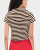 Lisa Says Gah Lisa Says Gah Jude Handkerchief Top Chocolate Stripe - 3