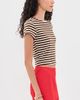 Lisa Says Gah Lisa Says Gah Jude Handkerchief Top Chocolate Stripe - 4