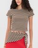 Lisa Says Gah Lisa Says Gah Jude Handkerchief Top Chocolate Stripe - 6